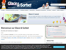 Tablet Screenshot of glace-sorbet.fr
